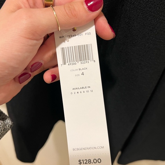 NEW BCBGeneration / Black Cocktail Dress / Size 4 - Picture 2 of 9